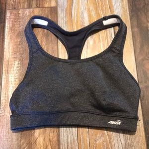 Grey sports bra